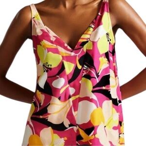 Ted Baker Pink Floral Tank Size 1